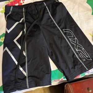 Womens 2XU compression shorts. Small. Black and silver. Worn twice